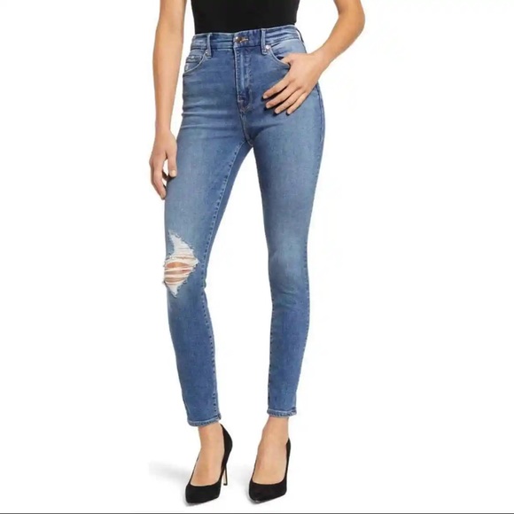 Good American Denim - Good American Good Waist High Waist Ankle Skinny Jeans